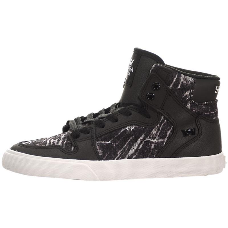 Zapatillas Altas Supra Argentina Mujer - VAIDER Negras Gris (QNKUL-2759)